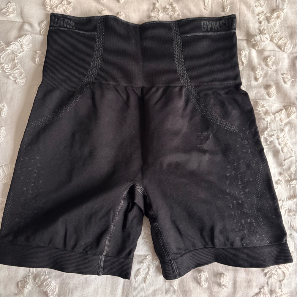 Gymshark Women's Black High-Waisted Shorts